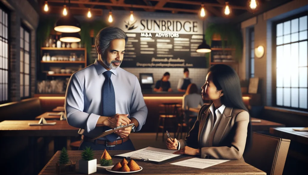 Sell my restaurant business image by SunBridge M&A Advisors